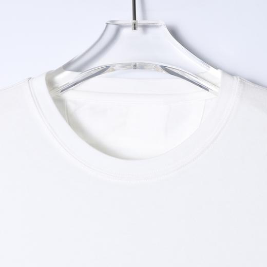 SDSA男装2026新款高贵轻奢基础款舒适纯色小标圆领短袖T恤休闲潮 商品图1