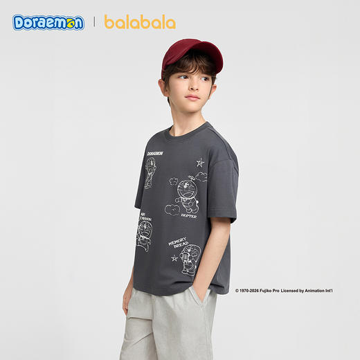 【哆啦A梦IP商场同款】巴拉巴拉童装男童短袖t恤儿童2026新款夏装 商品图2
