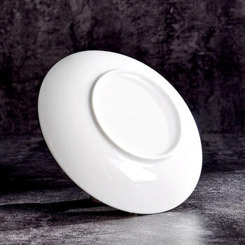 洁雅杰陶瓷盘家用白瓷盘子8英寸中式釉下彩餐盘菜盘汤盘微波炉可用6只装 /厨具 /餐具 /盘/碟 商品图1