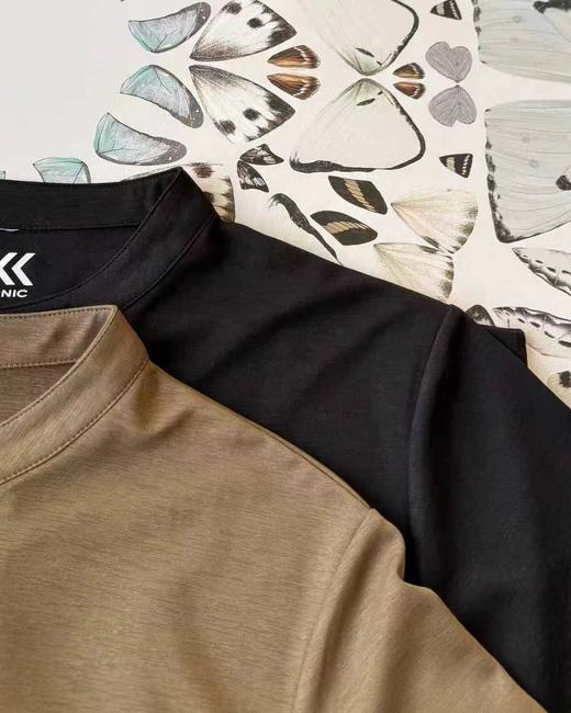 F040912夏季新款日常百搭通勤商务亨利领休闲速干短袖T恤 商品图9