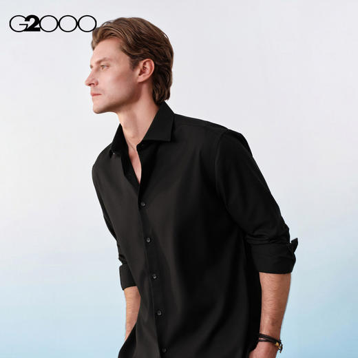 G2000男装SS26【三防科技\免烫】商务通勤正装长袖衬衫61123902 商品图0