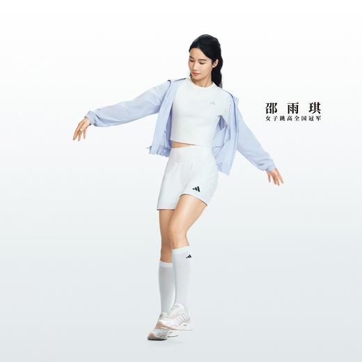 Adidas阿迪达斯SOFT LUX LIGHTWEIGHT JACKET 邵雨琪同款 轻柔雅 防晒UPF50+凉感梭织连帽夹克薄外套KH2711 商品图2