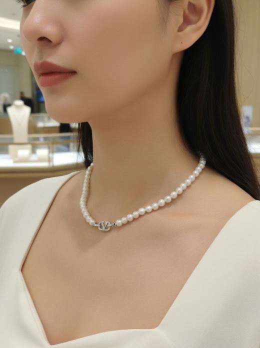 正圆极光小米珠 8mm珍珠项链 主推 经典百搭 锁骨链 [发：90] 商品图3