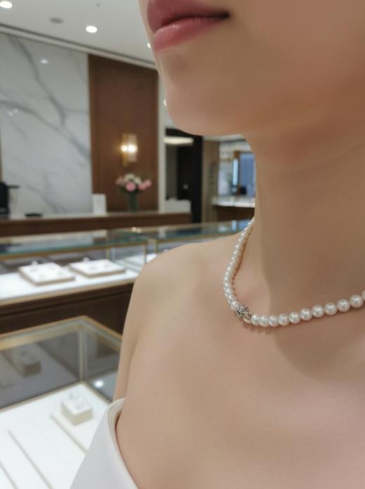 正圆极光小米珠 8mm珍珠项链 主推 经典百搭 锁骨链 [发：90] 商品图4