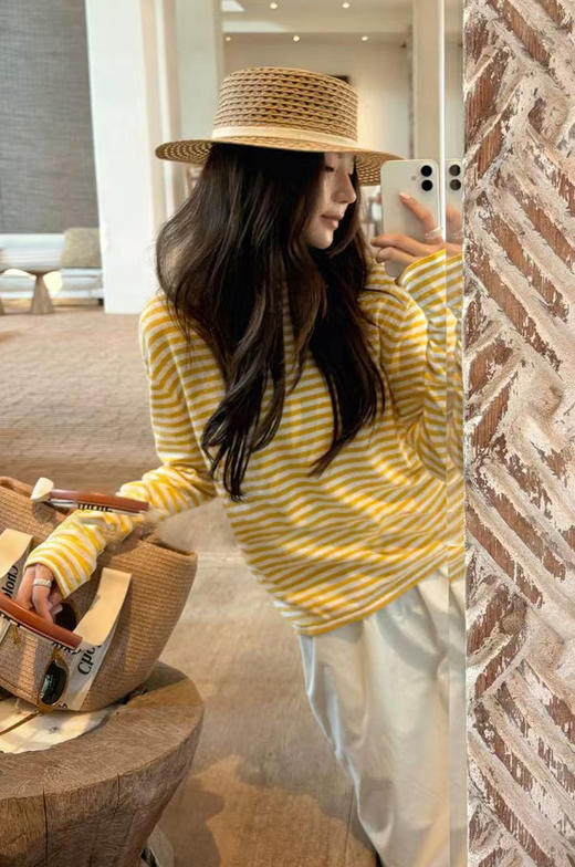 直发 柠檬气泡~凉感天丝亚麻~设计感薄款防晒罩衫上衣长袖【JS3699377 】 商品图5