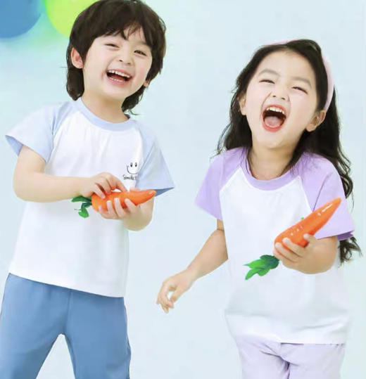 🔥【品牌直发】29.9/件❗【笑乐屋纯棉多彩冰感T恤】！✨呼吸感百百棉❗自带凉感科技❗配色太好看了，男宝女宝都好穿，多备几件痛快入夏！ 商品图0