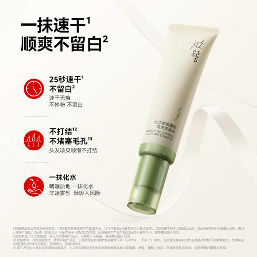 【微信专享价】新品红之控油蓬松免洗啫喱免洗洗发水60ml 商品图3