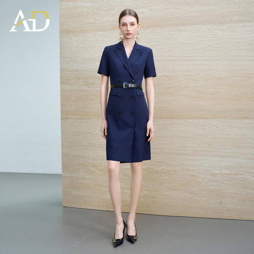AD正式场合西装连衣裙女夏2026新款高级感通勤职业装高知得体裙子 商品图0
