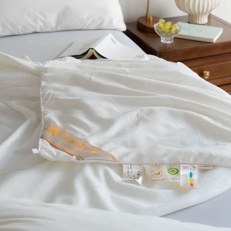 【繁花生活·有机蚕丝被】防蚊防螨 10A抗菌 轻柔舒适不压身 四季适用 1500g/2m*2.3m