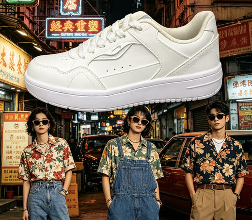 XY/贵人鸟男板鞋轻便软底男小白鞋E261609 商品图6