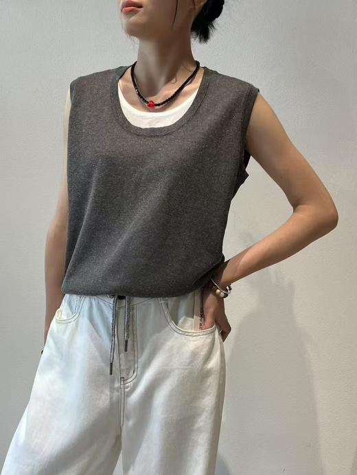 【门店同款】ENJOY秋季假两件套头针织背心 164245979 商品图2