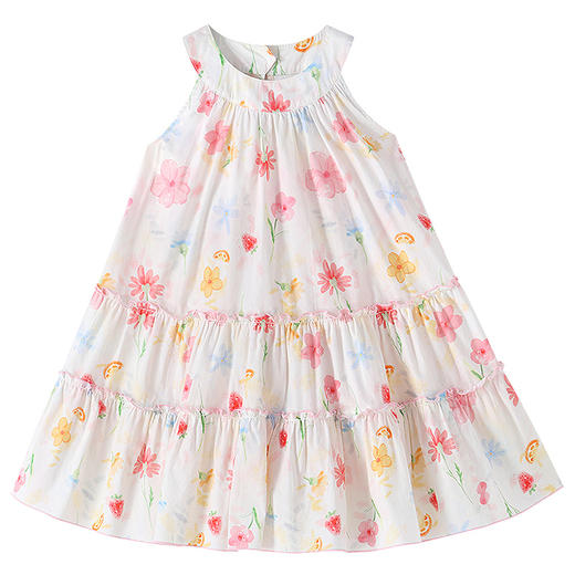 【实体店同款】女童无袖连衣裙夏季新款安奈儿童装XG623123 商品图5