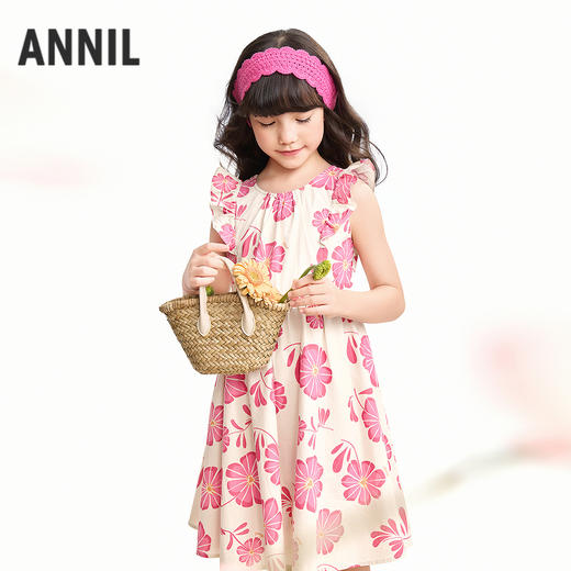 【实体店同款】女童连衣裙夏季新款安奈儿童装AG623146 商品图1