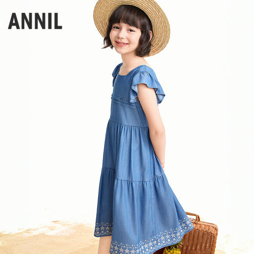 【实体店同款】女童短袖连衣裙夏季新款安奈儿童装AG623150 商品图2