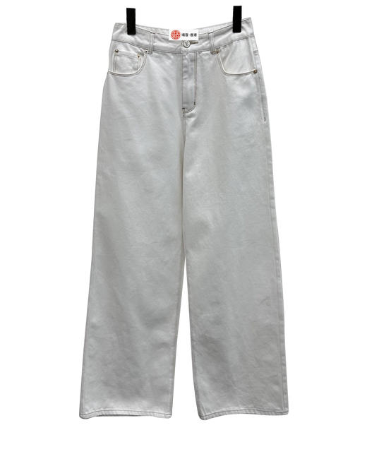 女款牛仔直筒长裤ba 商品图0