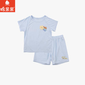 棉果果夏季新品男童卡通防蚊5A抗菌莫代尔套头套装M211302426220