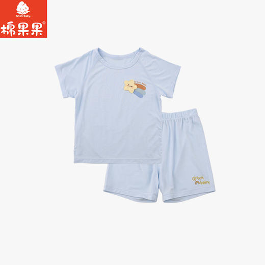 棉果果夏季新品男童卡通防蚊5A抗菌莫代尔套头套装M211302426220 商品图0