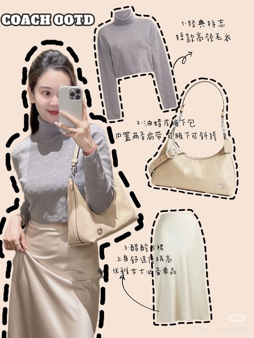 Coa家JULIET系列！油蜡牛皮月牙包 商品图3