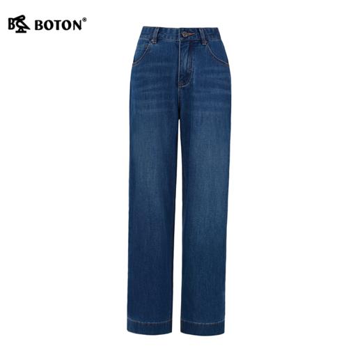 【玉醋&天丝】波顿女士春夏季高腰弹力 | 宽松直筒 | 利落九分牛仔裤LF677226 商品图6