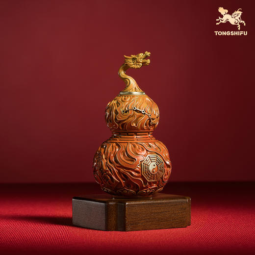 铜师傅《太极龙吟》龙头葫芦铜工艺品桌面摆件 开业装饰礼品 商品图1