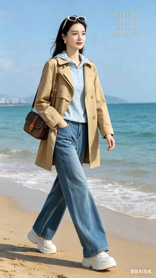 581002秋款一手长经典风衣 商品图0