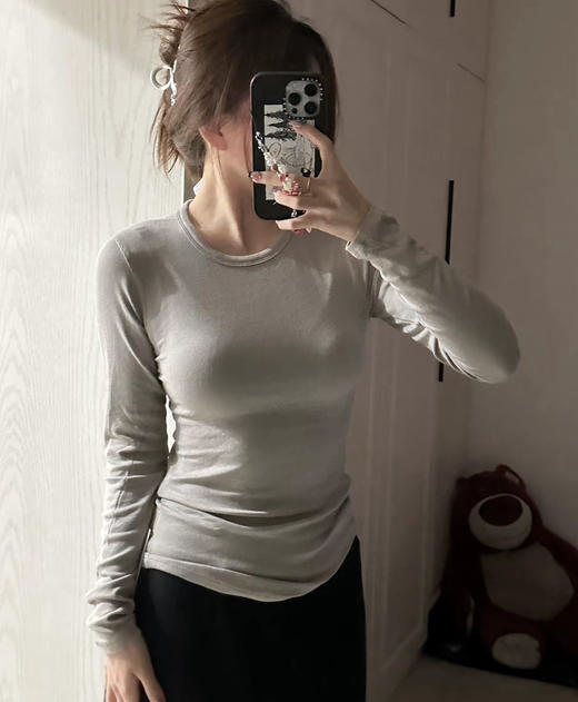 越南产正品Lu家Hold Tight 女士修身圆领长袖衫041001 商品图11