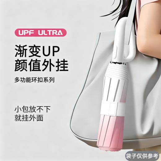 【颜值外挂❗️渐变环扣全自动晴雨两用伞】便携挂伞 晴雨两用 一秒开收 女太阳伞防晒防紫外线遮阳便携男加大号雨伞 商品图4