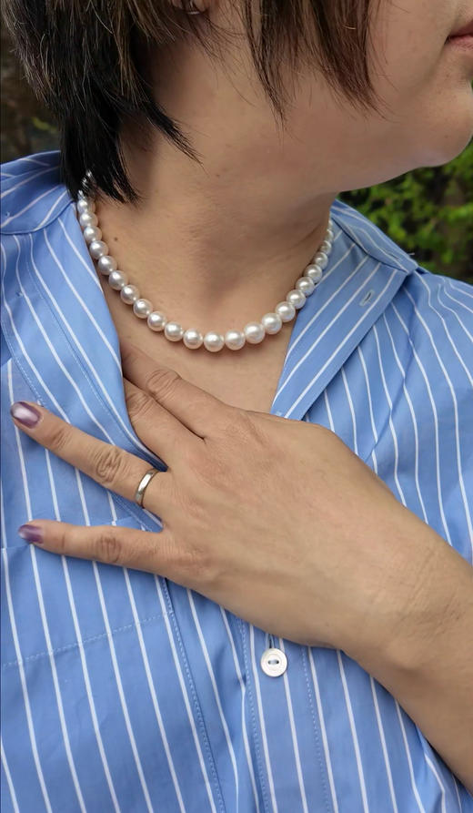 【日本溯源之旅】微瑕澳白近正圆串珠9-12mm（展会产品拍下后不支持7天无理由退换货） 商品图5