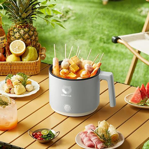 【自营】小熊(Bear)电煮锅 宿舍小电锅泡面小火锅 多用途锅多功能蒸煮一体 电蒸锅 电热锅 DRG-V17K3两档火力不粘内胆蒸笼款上蒸下煮学生神器 商品图1