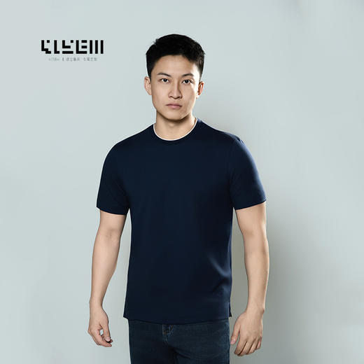 4158m  简初SILK轻奢圆领T恤 商品图1