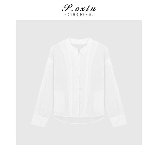 04-3潘依绣丁丁宠粉100%麻新中式国风设计高级感衬衫外套 T2505 商品图0