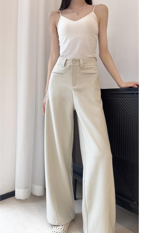 【哥di同款】限时秒杀！高端直筒西装裤，自带微弹力，垂感免烫、上身有型！舒适！ 商品图2