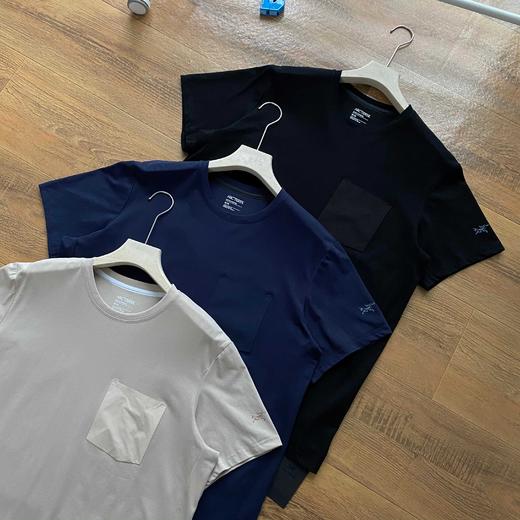 袅家Eris  T-shirt男子速干口袋T恤休闲运动商务短袖 商品图3