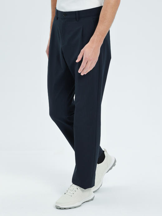 callisto藏青微泡肌理那不勒斯休闲裤 商品图3