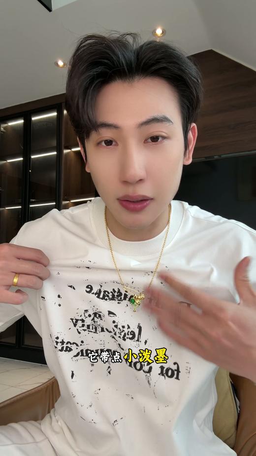 815SDSA男装2026新款高贵轻奢美式复古印花字母圆领短袖T恤时尚百搭 商品图0