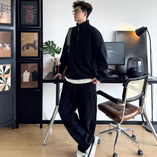 【3-5天发货】伊泺杉男士虎头刺绣直筒卫裤 商品图2