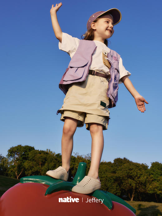 Native儿童海藻Jeffery洞洞鞋 商品图1