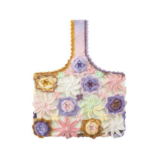 苏苏姐家繁华之境花朵包手工diy钩针段染手拎包编织毛线团材料包 商品图4