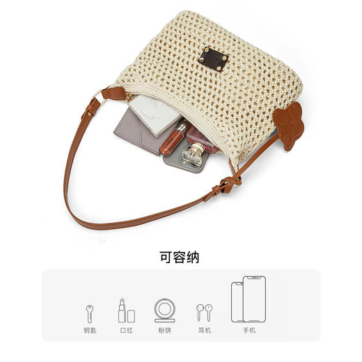 星期六度假风夏日草编休闲沙滩包SSD521A03M 商品图5