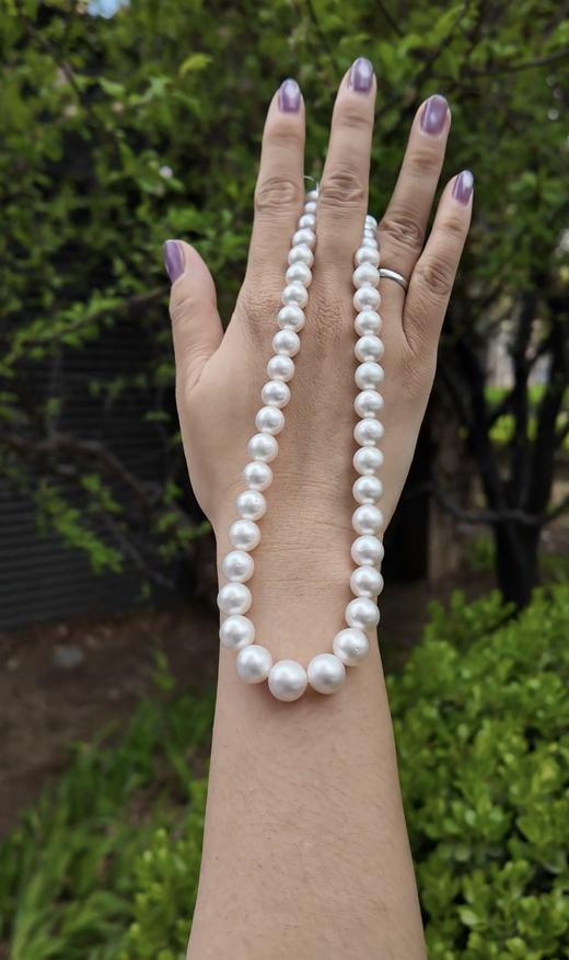 【日本溯源之旅】微瑕澳白近正圆串珠9-12mm（展会产品拍下后不支持7天无理由退换货） 商品图3