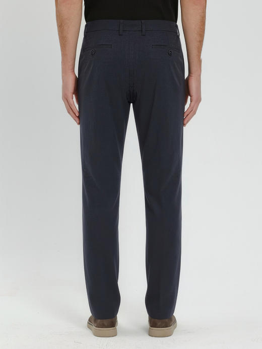 callisto藏青微弹混纺休闲裤 商品图4