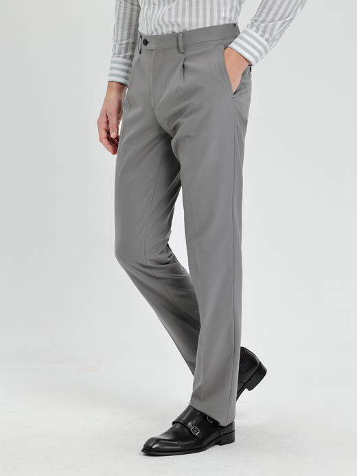 callisto灰色羊毛混纺西裤 商品图3