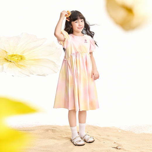 【实体店同款】女童短袖连衣裙夏季新款安奈儿童装AG623149 商品图3