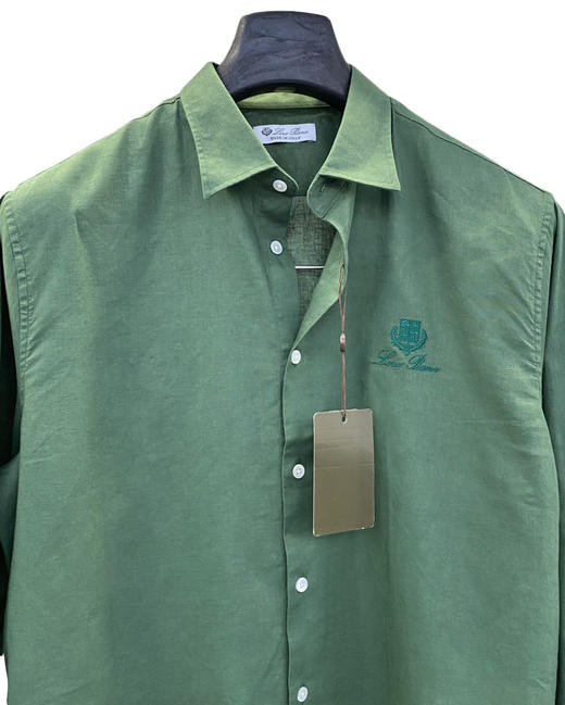 男款刺绣亚麻长袖衬衫lv015 商品图2