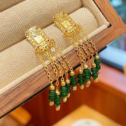 翡翠A货正阳绿小米珠，藏着中国人刻在骨子里的美好祈愿：平安、福禄、顺遂、安康 商品图7