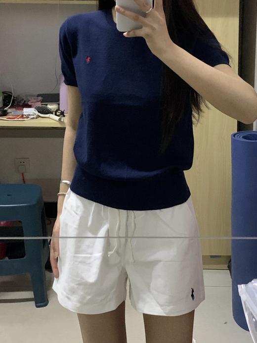 毒家！ 广东河源制衣厂，女款！拉夫劳伦小马标圆领针织短袖 T 恤 商品图7