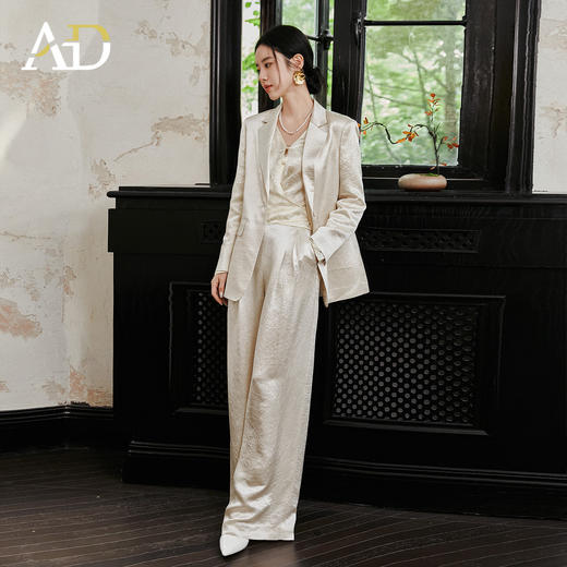 AD新中式国风西装套装女春2026新款轻奢高级感巨好看的穿搭一整套 商品图2