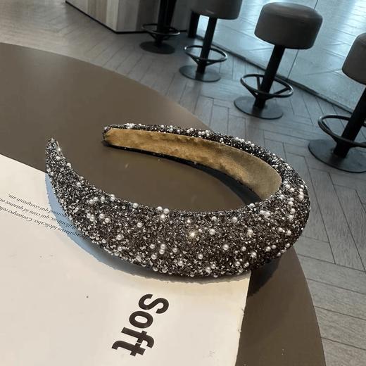 04-3潘依绣丁丁宠粉韩版满钻发箍超闪高颅顶复古重工发箍 FJ-2121 商品图0