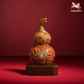 铜师傅《太极龙吟》龙头葫芦铜工艺品桌面摆件 开业装饰礼品