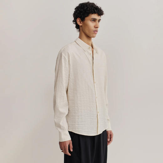 A Kind of Guise FULVIO SHIRT意大利制丝棉亚麻混纺宽松长袖衬衫 商品图1